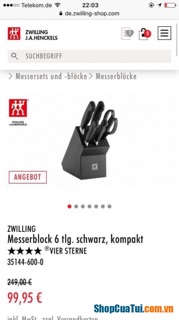 Bộ dao Zwilling Kompakt Four Star 6 món