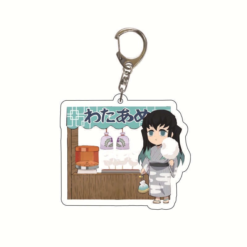 ( HỘI CHỢ ) Móc khóa KIMETSU NO YAIBA Thanh Gươm Diệt Quỷ anime chibi game xinh xắn mica trong acrylic