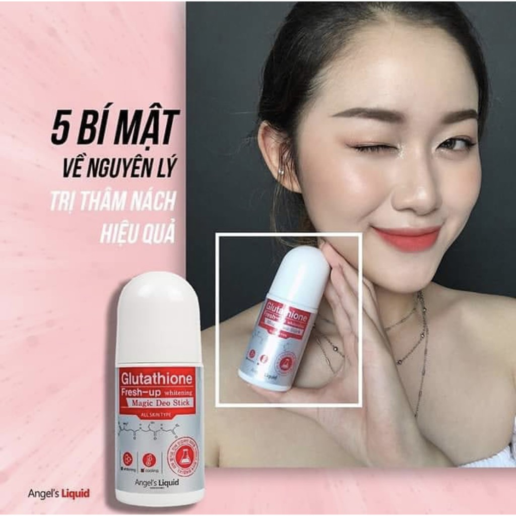 Lăn nách mờ thâm dưỡng trắng da Angel Liquid Glutathione plus Niacinamide Fresh Deodorant 60ml