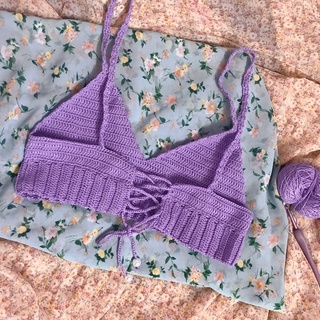 Áo croptop, áo dây hàng thủ công nhiều màu sắc🍒🍒🍒