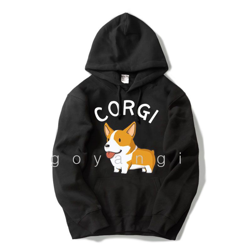 Áo hoodie goyangi Corgi Cute oversize phong cách hàn quốc