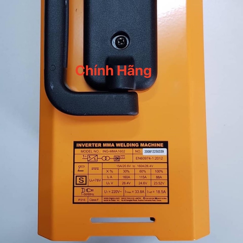 INGCO Máy hàn điện tử 160A ING-MMA1602  (Cam kết Chính Hãng 100%)