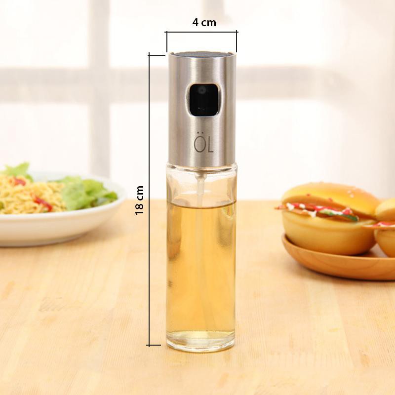 Bình xịt thủy tinh 100ml chuyên dụng để đựng và xịt các loại gia vị dạng lỏng, xịt dầu ăn cho các món lẩu nướng BBQ