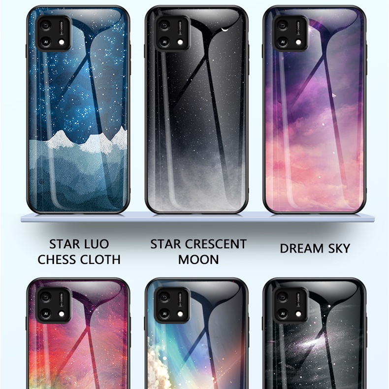 OPPO A16K Ốp lưng cứng mặt kính cường lực OPPOA16K mặt kính cường lực cao cấp thiết kế Độc Quyền Ốp Lưng