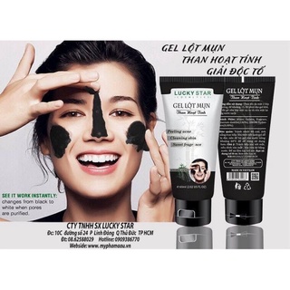 Gel lột mụn than hoạt tính Lucky Star 60gr
