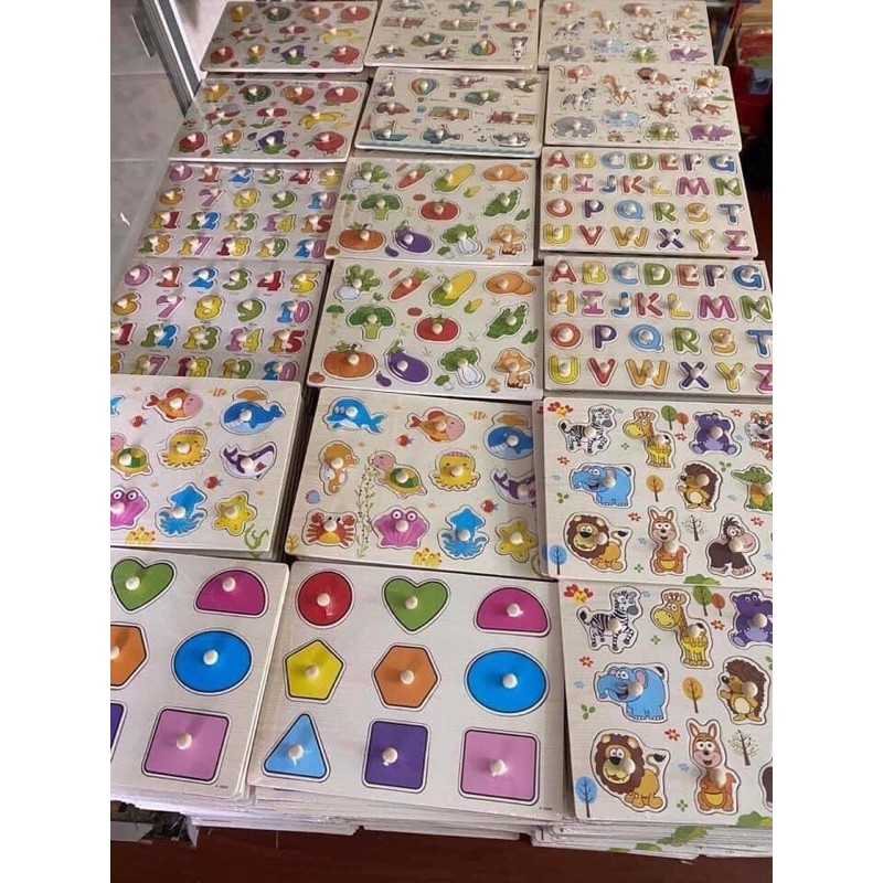 Combo 3 bảng núm gỗ