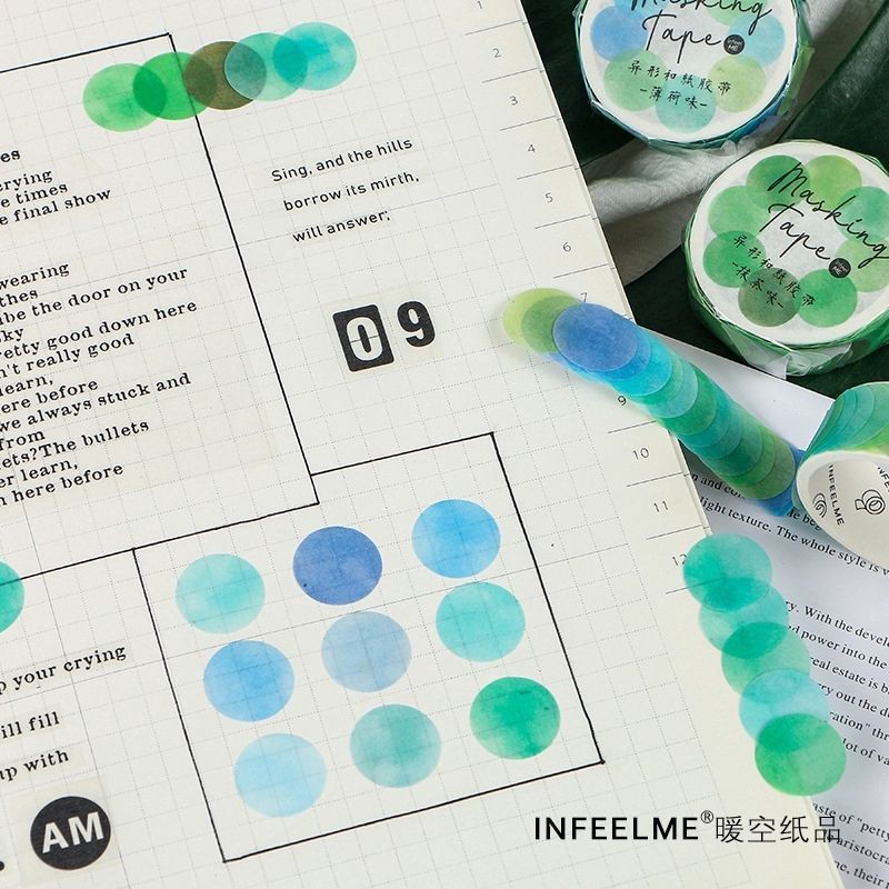 Washitape chấm tròn Infeel me (Infeel me Masking Tape)