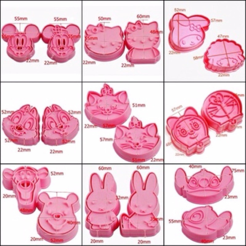 Khuôn Làm Bánh Quy Hình Dễ Thương 3d
