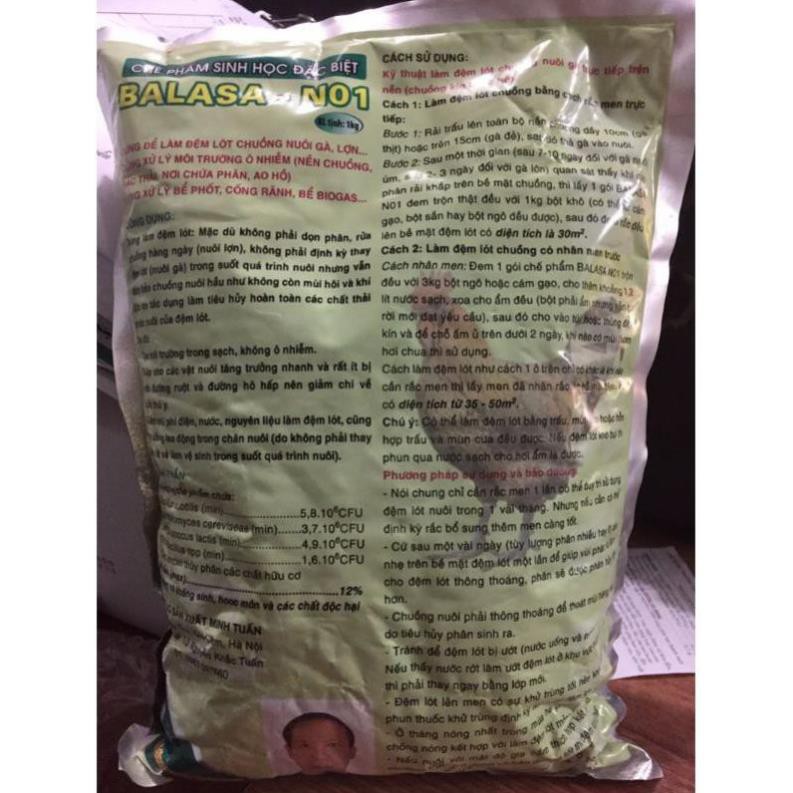 MEN RẮC NỀN CHUỒNG BALASA NO1 gói 1kg