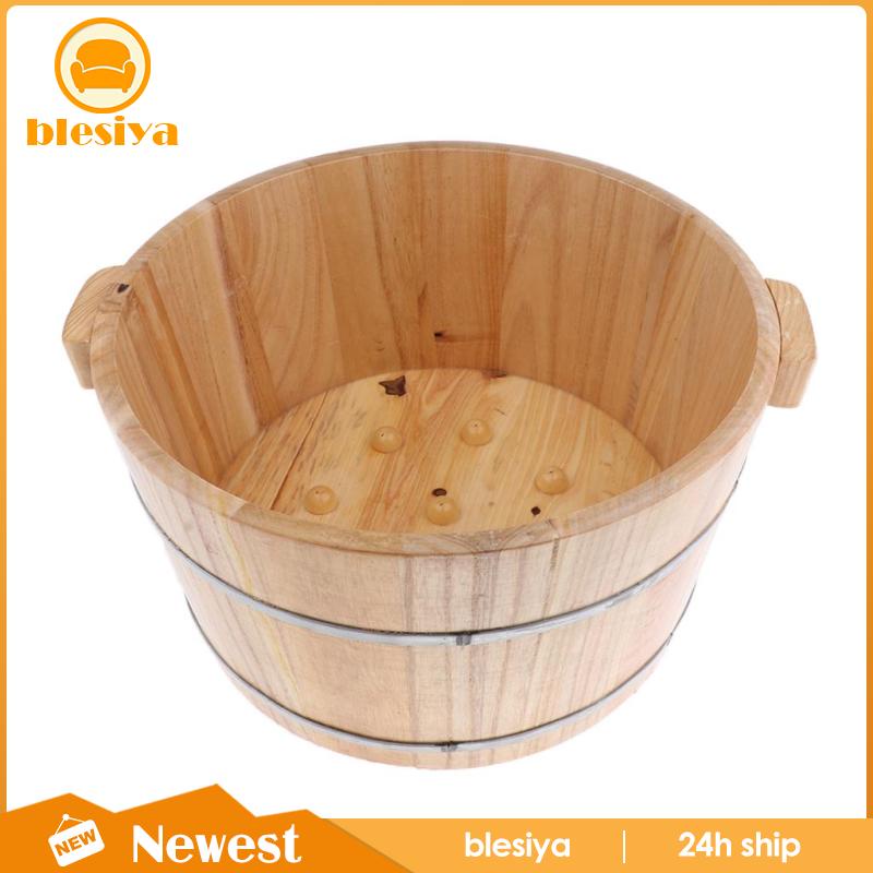 [Hàng mới về] Chậu ngâm chân bằng gỗ cho spa có nắp đậy