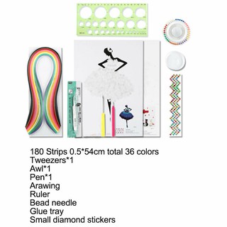 Bộ 9 Dụng Cụ Làm Tranh Giấy Quilling