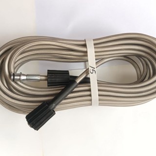 Dây rửa xe 15m.20m cho máy bơm xịt rửa áp lực cao - ren nối sung 22mm