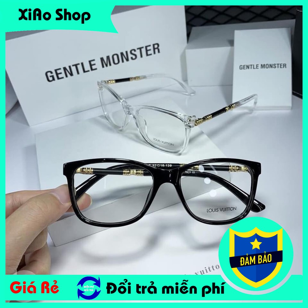 Kính Mắt Thời Trang LV Mắt Vuông - Kính Nam Nữ Có Thể Lắp Mắt Cận Cao Cấp XIAO