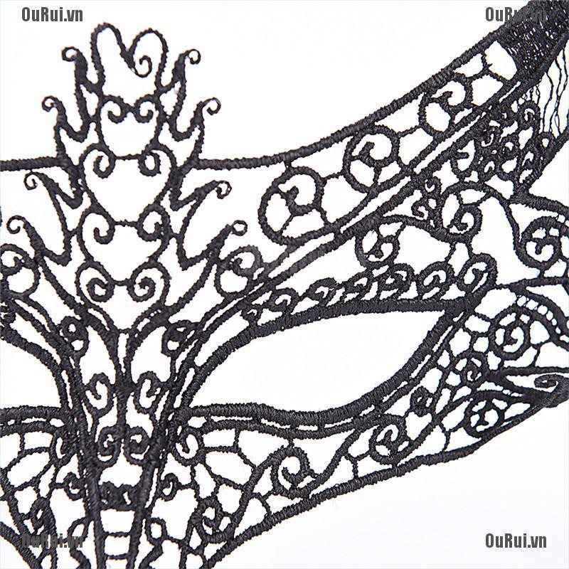 Mặt Nạ Ren Đen Che Mắt Tiện Dụng Cho Nữ