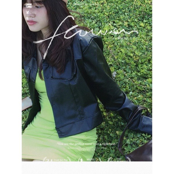 Áo croptop FREESHIP Áo khoác da nữ croptop basic siêu ngầu với màu đen over size ulzzang siêu hot HOLA.STORE
