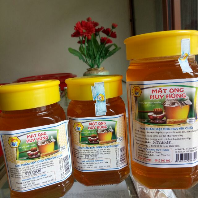 Freeship 99k TQ_Mật ong hoa nhãn Huy Hùng-Yên Bái