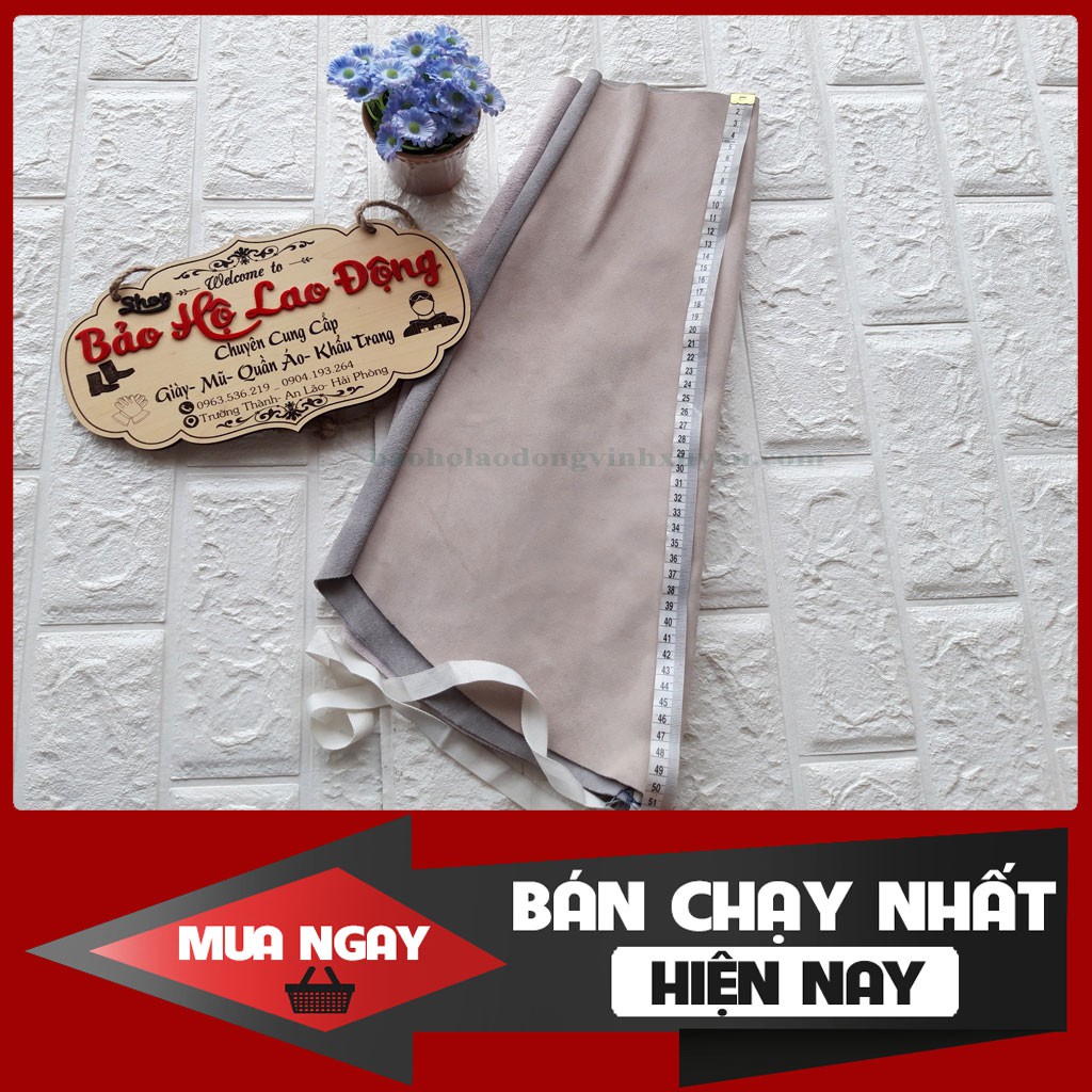 Ống Tay Da Hàn Da Bò Tự Nhiên Chịu Nhiệt Bảo Vệ Tay Thợ Hàn