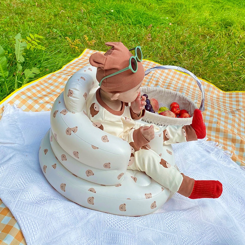 Ghế hơi tập ngồi cho bé cao cấp phong cách Hàn Quốc đáng yêu