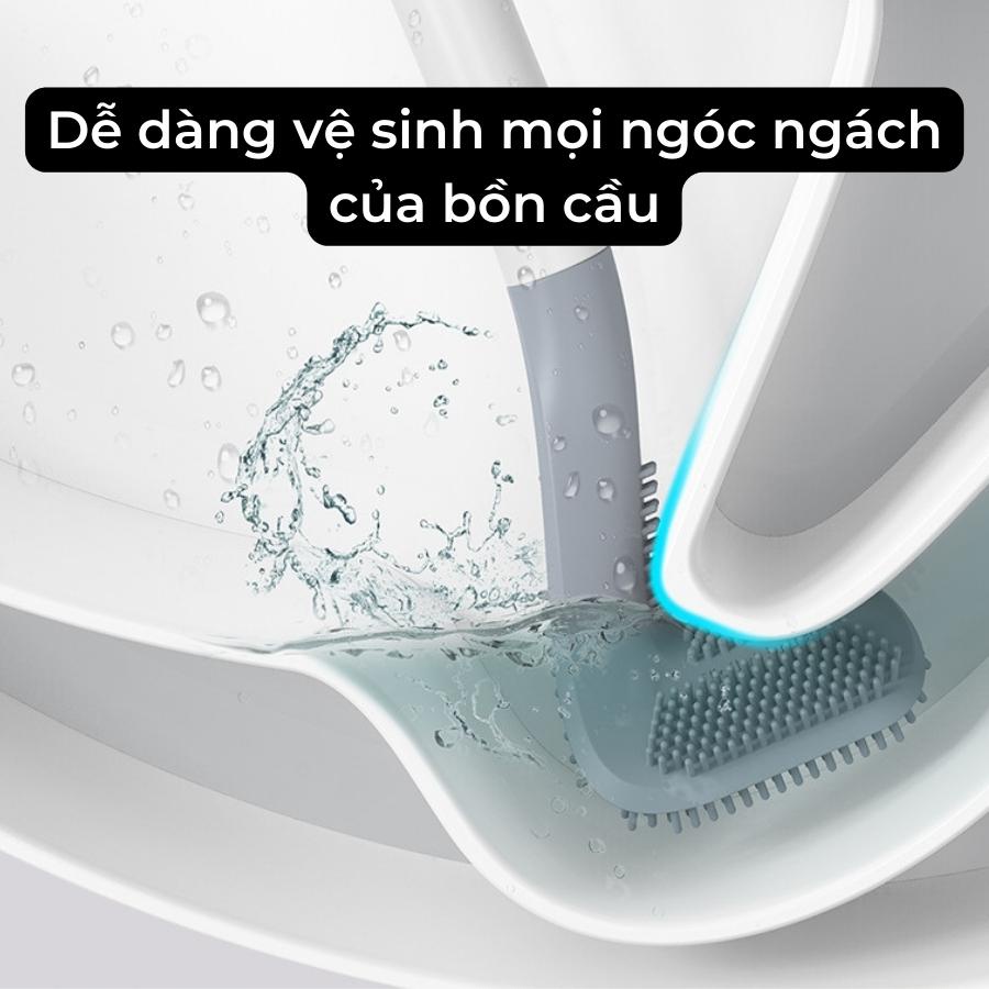 Cọ Toilet Silicon,Chổi Cọ Rửa Nhà Vệ Sinh Bồn Cầu