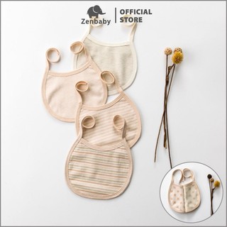 💦 Set 10 Yếm Sơ Sinh Cao Cấp 100% Cotton Zenbaby