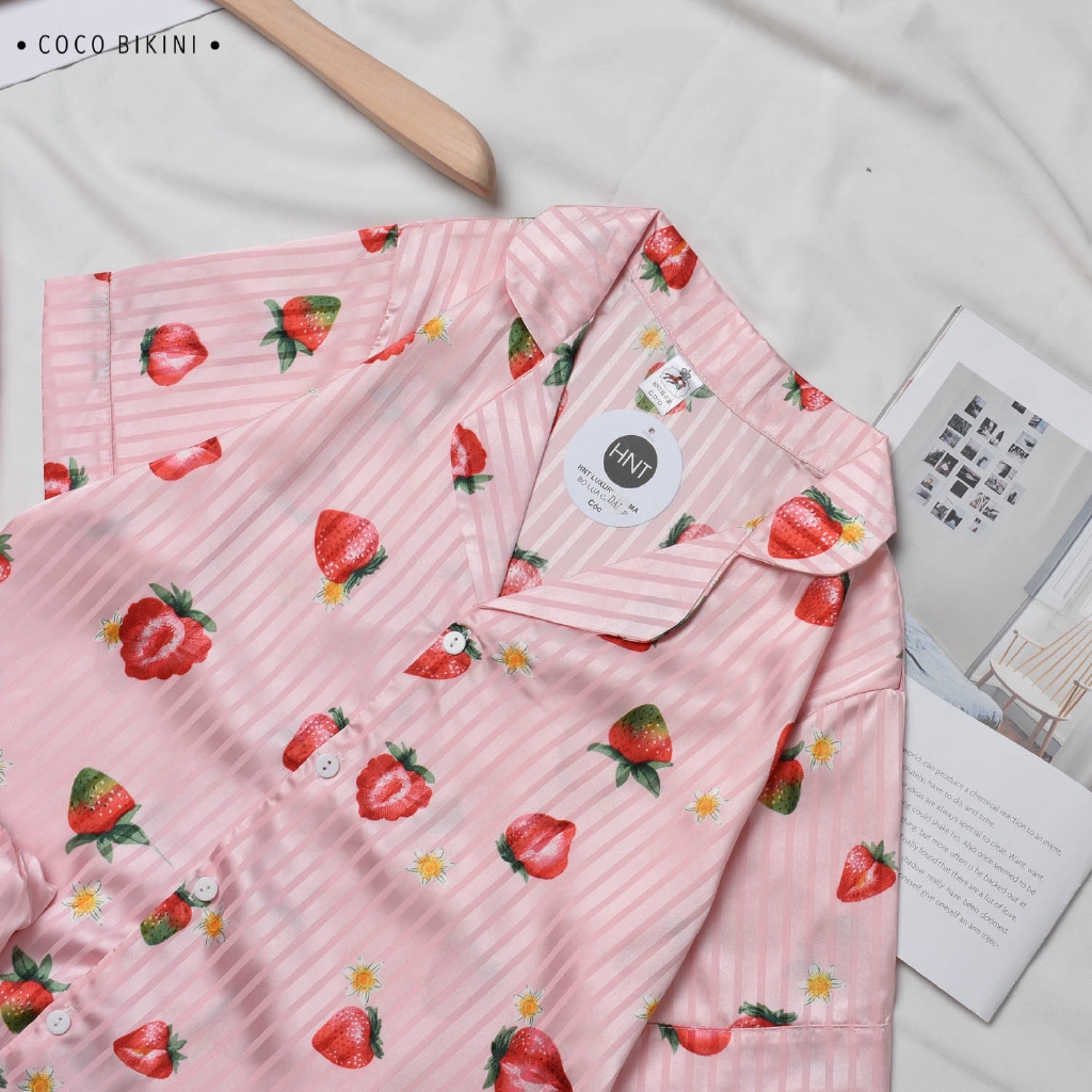 𝑪𝑶𝑪𝑶 𝑩𝑰𝑲𝑰𝑵𝑰 Bộ Đồ Ngủ - Đồ Mặc Nhà Lụa Gấm ( VCD7008 ) | BigBuy360 - bigbuy360.vn