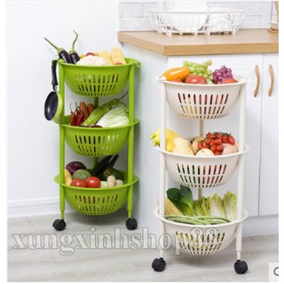 Kệ để đồ 3 tầng tròn