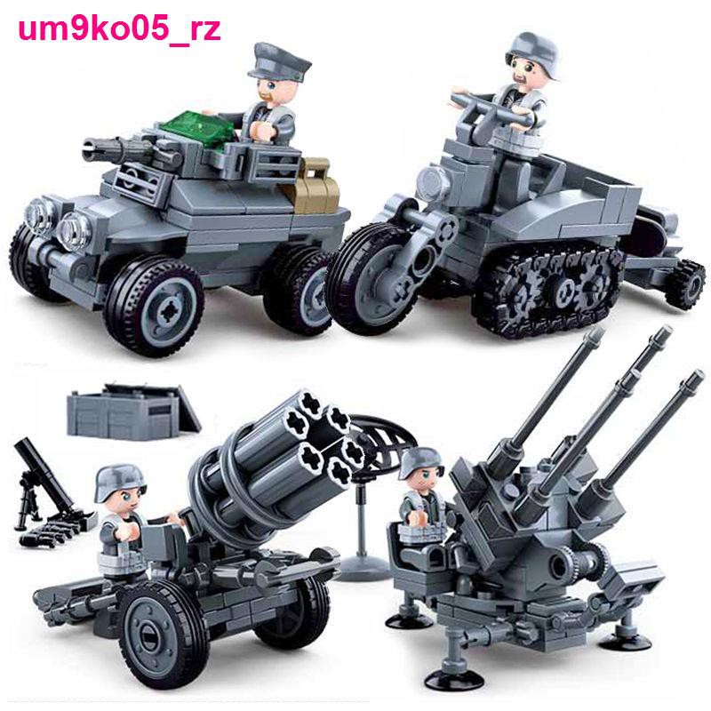 Mô hình lắp ráp trong Thế chiến II Sherman Firefly M13 đồ chơi xếp xe tăng nửa bánh xích cho bé trai