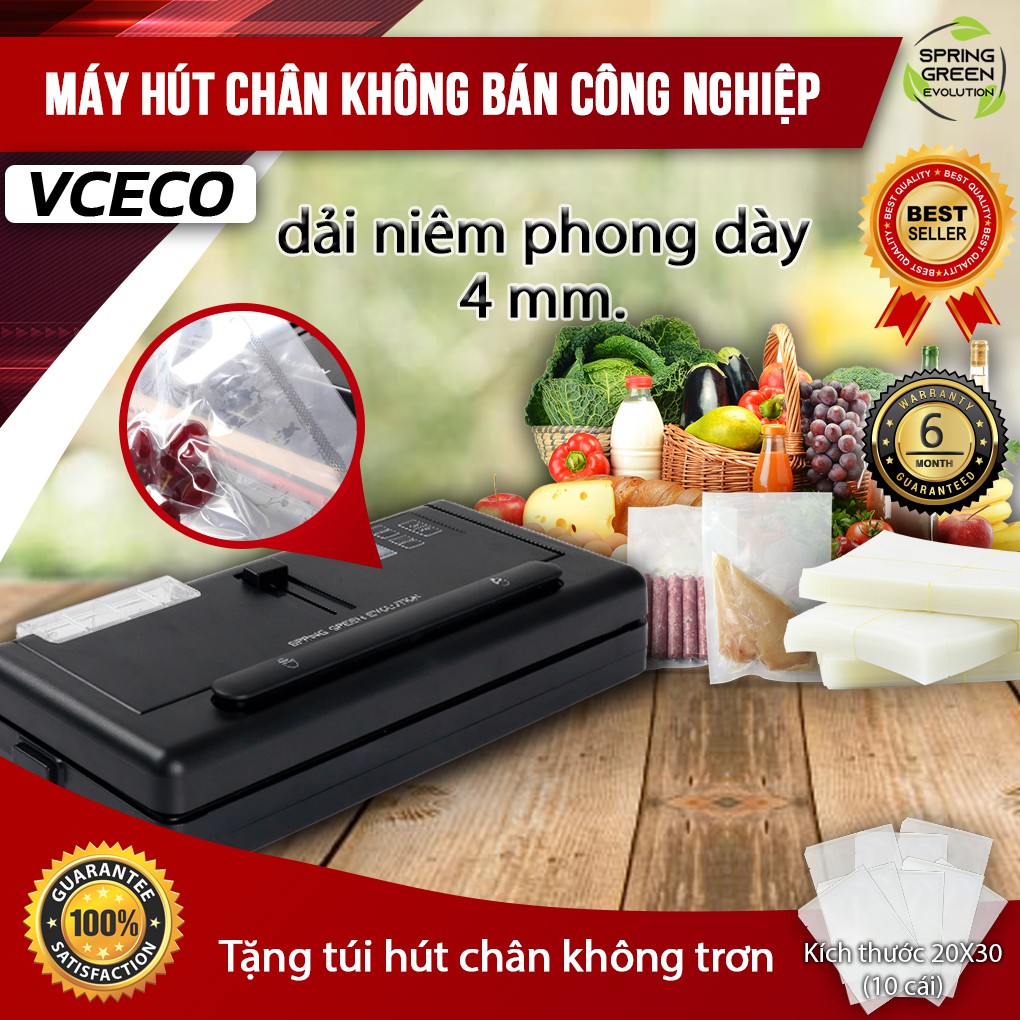 Máy Hút Chân Không VC-ECO. Hút Mọi Loại Túi, Không Lo Kén Túi, Hút Được Nước. Hàng SGE Thailand Chất Lượng Cao Số 1 !!