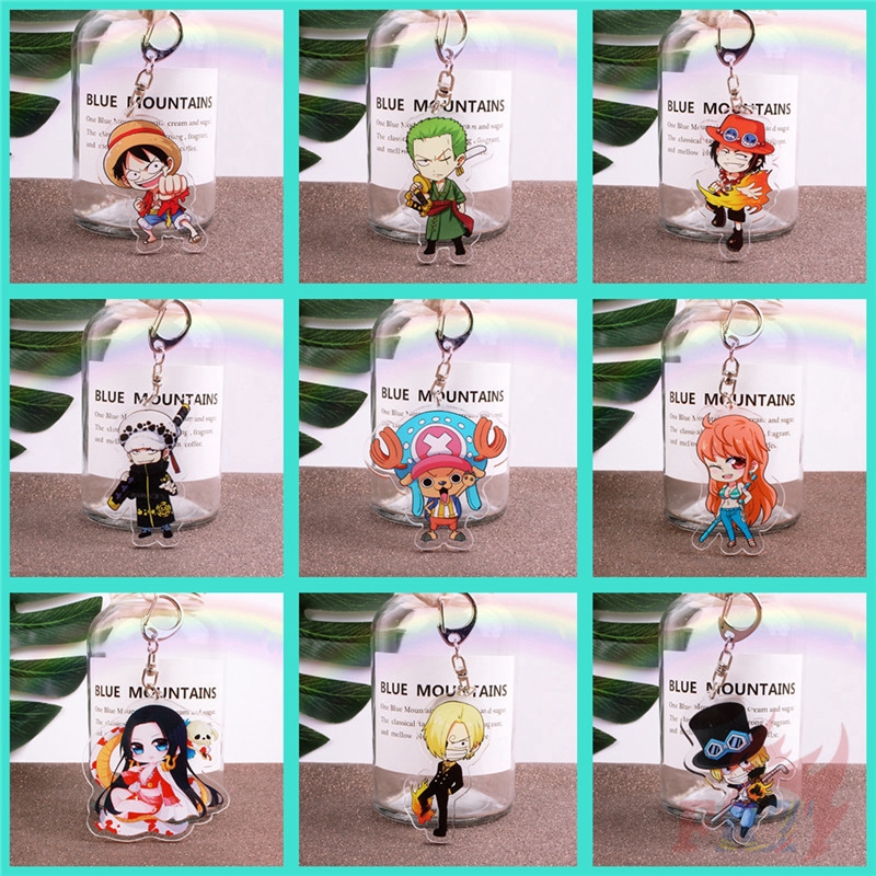 Móc khóa họa tiết nhân vật One Piece 9 kiểu dáng tùy chọn