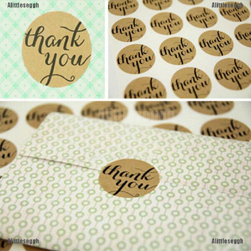 Set 12 Nhãn Dán Chữ Thank You