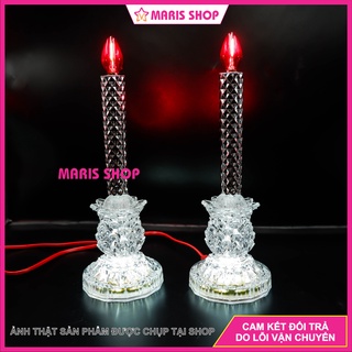 Đèn nến bàn thờ Thiên Chúa cao 28cm nhiều màu , đèn cầy nến Công Giáo, đèn nến mẹ Maria Thánh Giuse