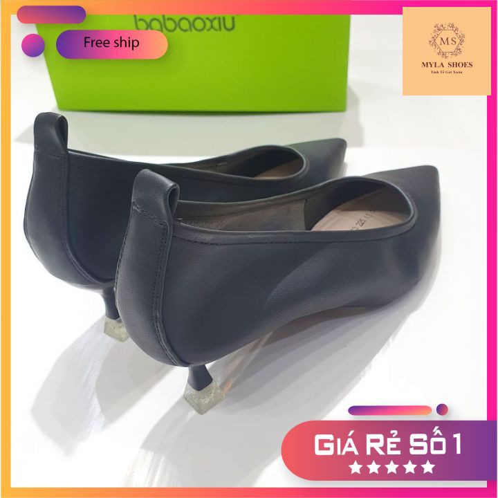 MYLA SHOES- Giày (Dép) Cao Gót 3 Phân Da Lì Basic VNXK