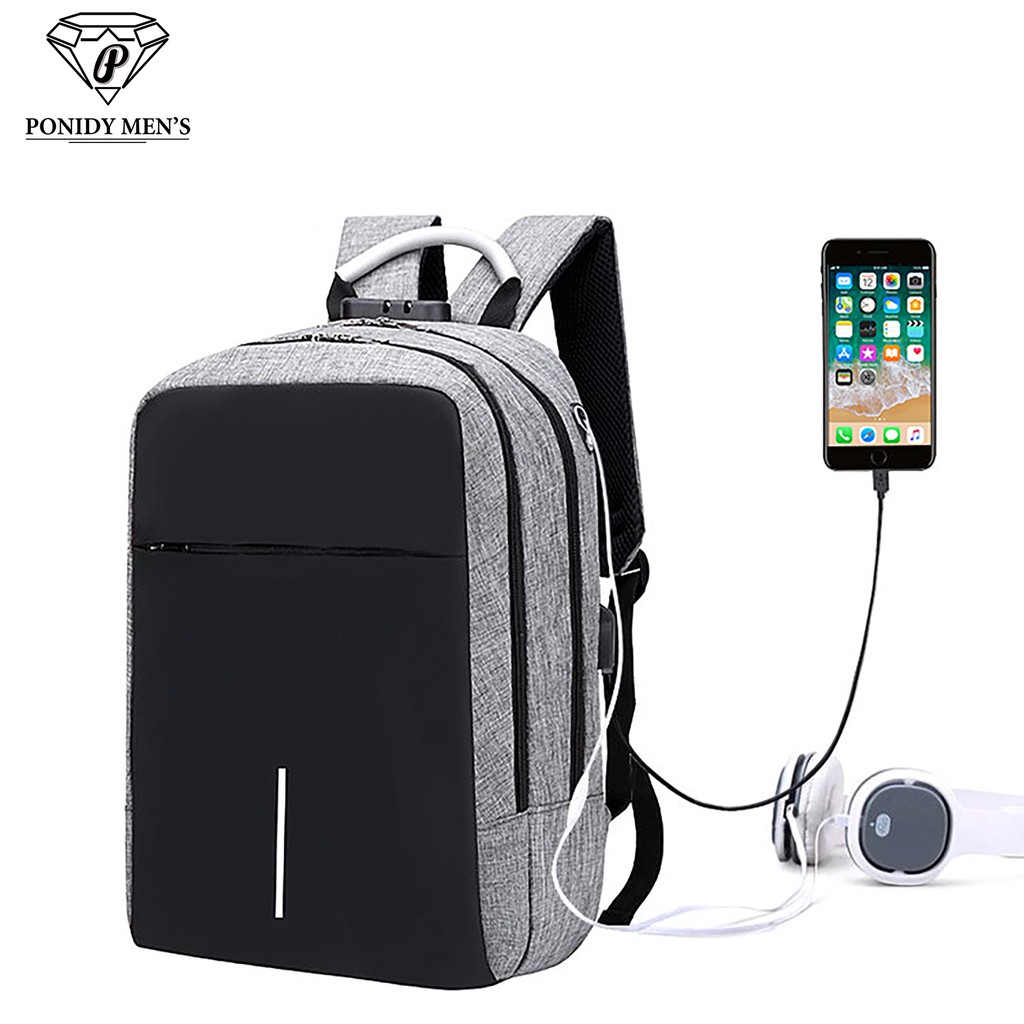 Balo Laptop Đa Năng Chống Trộm Mã Khóa, Balo Thời Trang Chống Trộm Mã Khóa, Chống Nước Có Phản Quang