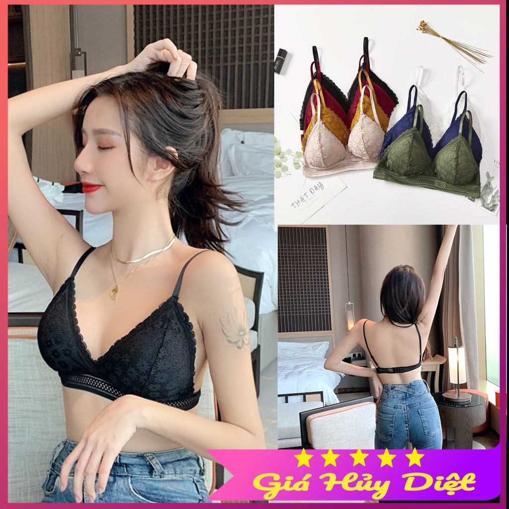 Áo bra ren sexy nữ 2 dây - Áo ngực nữ mút mỏng mặc thoải mái cài sau VALICA B7156 | BigBuy360 - bigbuy360.vn