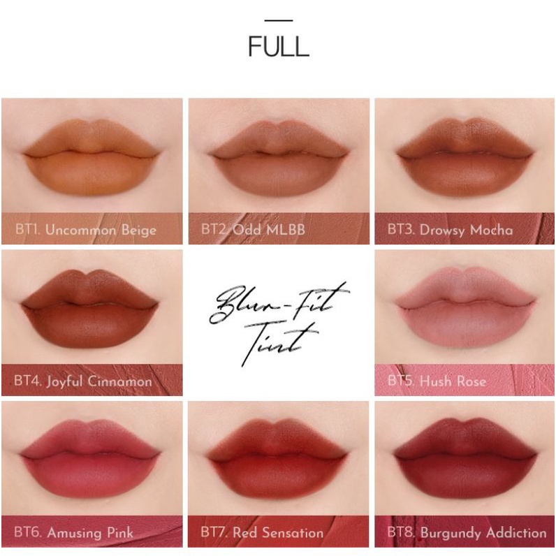 Son Kem Siêu Lì, Lên Màu Siêu Chuẩn, Mịn Mượt Merzy Blur Fit Tint 7.2g