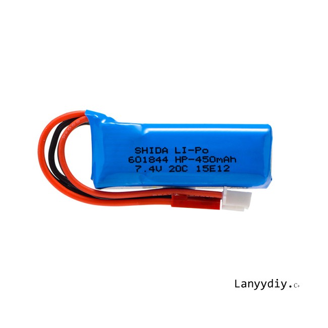 Pin Lipo 7.4v 450mah 20c Lipo Cho Xe Điều Khiển Wltoys K969 K989 K999 P929 P939