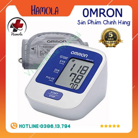 Máy đo huyết áp điện tử tự động Omron HEM - 8712 + Mua kèm deal sốc Bộ chuyển đổi 5000.Đ