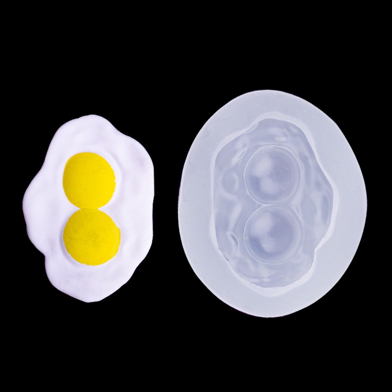 Khuôn Silicone Làm Bánh Hình Trứng Ốp La Dễ Thương