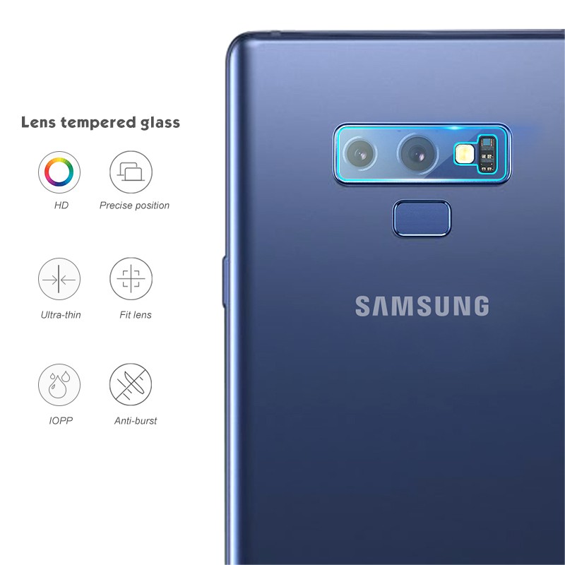 Kính cường lực bảo vệ camera cho điện thoại Samsung Galaxy A7/A9 2018/Note 9/8 /8/S9/S10/S10 Plus/S10e/M10/M20