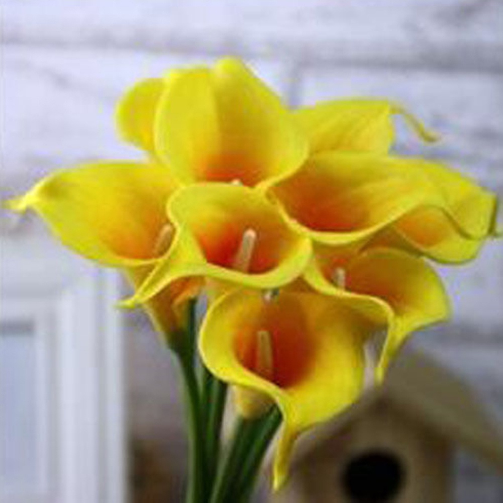 1 Bó Hoa Lily Nhân Tạo Trang Trí Tiệc Cưới