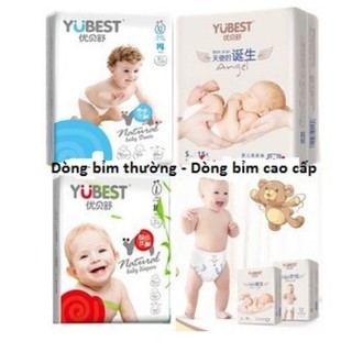 Combo 2 bỉm Yubest Gold/Angel/Natural quần/dán nội địa Trung Quốc S132/M108/L96/XL84/XXL72