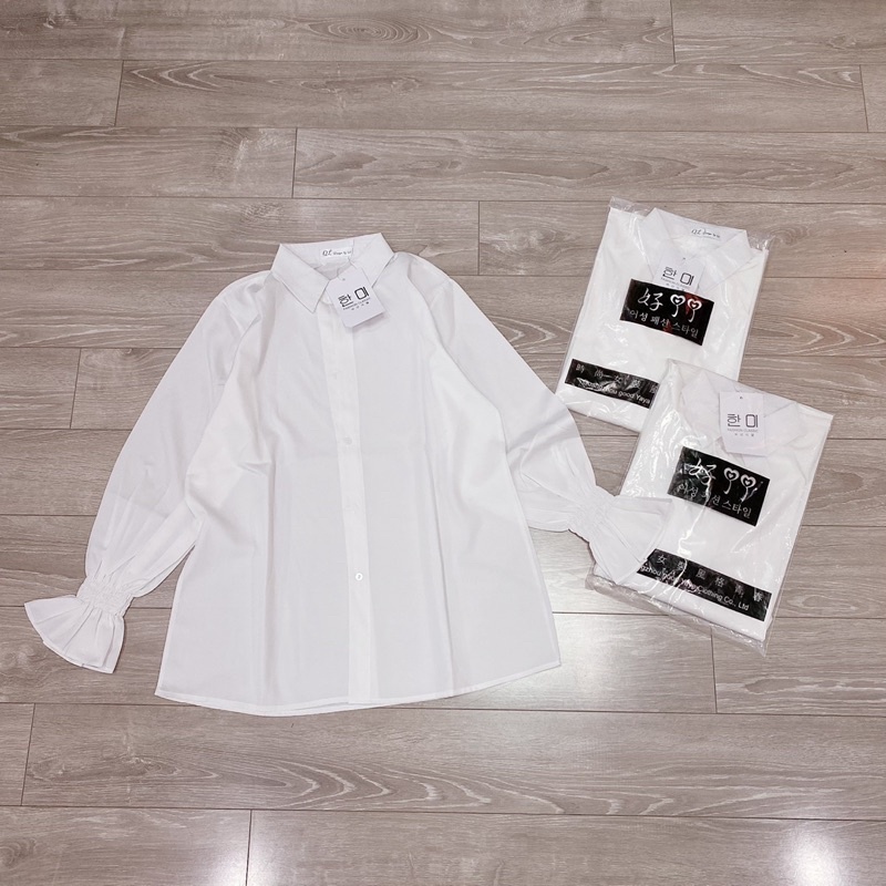 Áo Sơ Mi Oversize Cổ Đức Tay Nhún Tiểu Thư
 | BigBuy360 - bigbuy360.vn