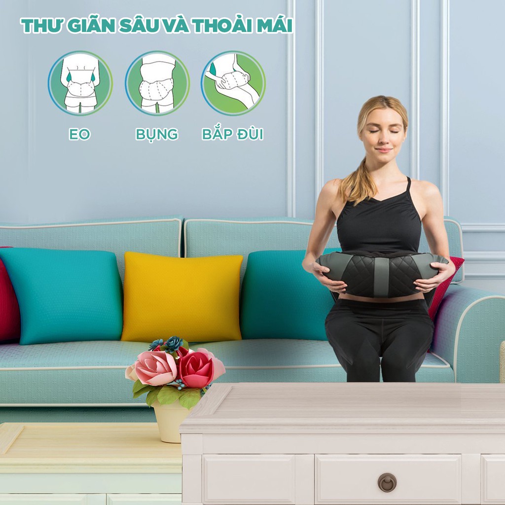 Máy Massage Toàn Thân KINGTECH KS-460, Mát xa Chuyên Sâu Cổ, Vai, Lưng, Chân, Bụng - Hàng Chính Hãng