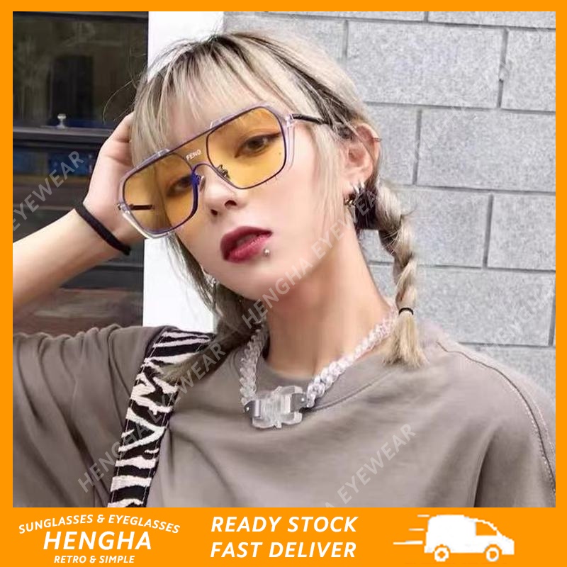 Kính Mát Gọng Vuông Cỡ Lớn Phong Cách Retro Thời Trang