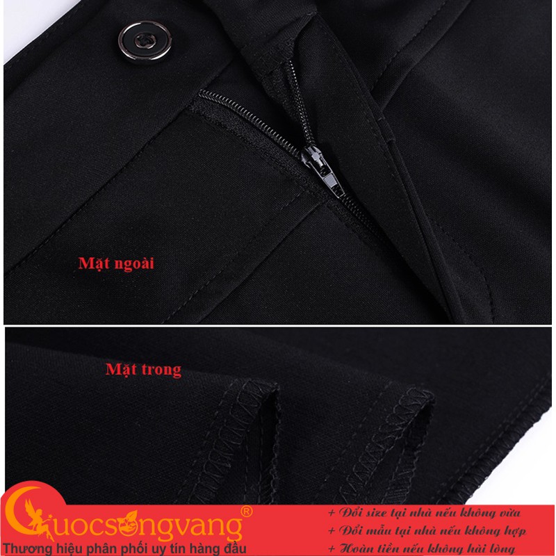 Quần tregging lưng cao quần nữ ống loe GLQ136 Cuocsongvang
