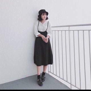 Set yếm vintage kèm áo