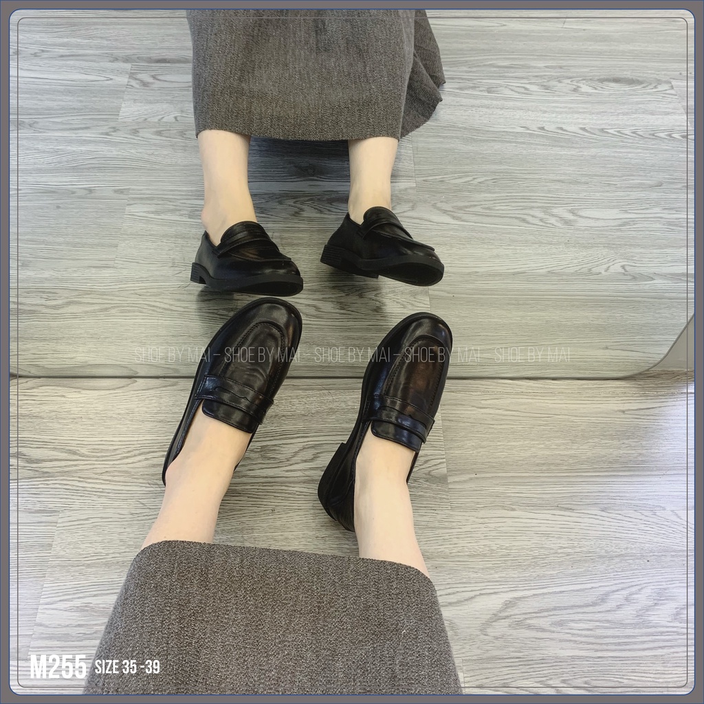 Giày lười nữ, giày da nữ M255 SHOEBYMAI