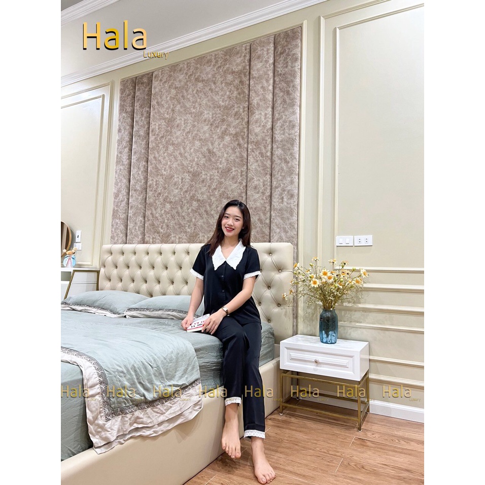 Đồ Ngủ Nữ Bộ Pijama Quần Dài Tay Ngắn Lụa Cao Cấp Mặc Nhà Đẹp Mềm Mịn Thấm Hút Thoáng Mát – DN-50622.