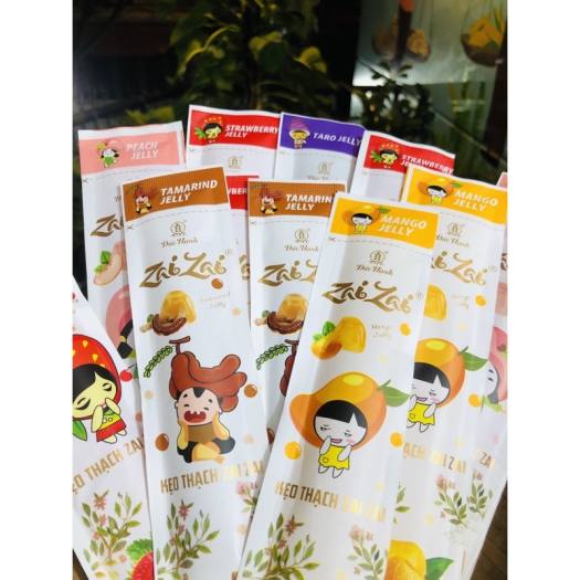 (1 cây) Kẹo thạch zaizai, thạch zaizai Đức Hạnh, loại thạch zai zai trái cây dài