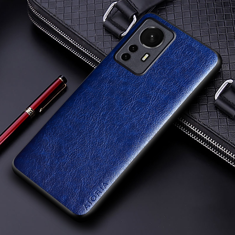 Ốp Điện Thoại Da pu Màu Trơn Phong Cách Doanh Nhân Sang Trọng Cho xiaomi redmi k50 ultra